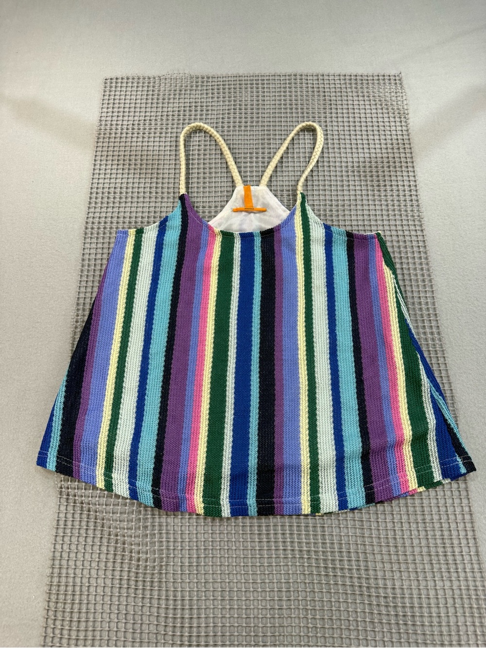 Anama Anthropologie Boho Multicolor Striped Knit Racerback Camisole XS